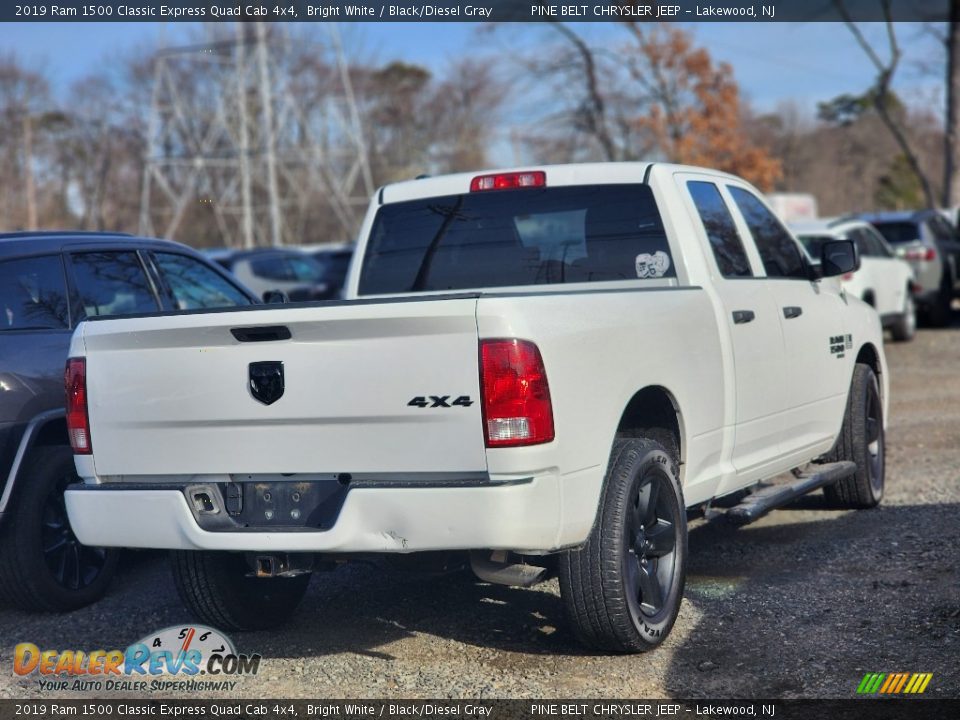 2019 Ram 1500 Classic Express Quad Cab 4x4 Bright White / Black/Diesel Gray Photo #4