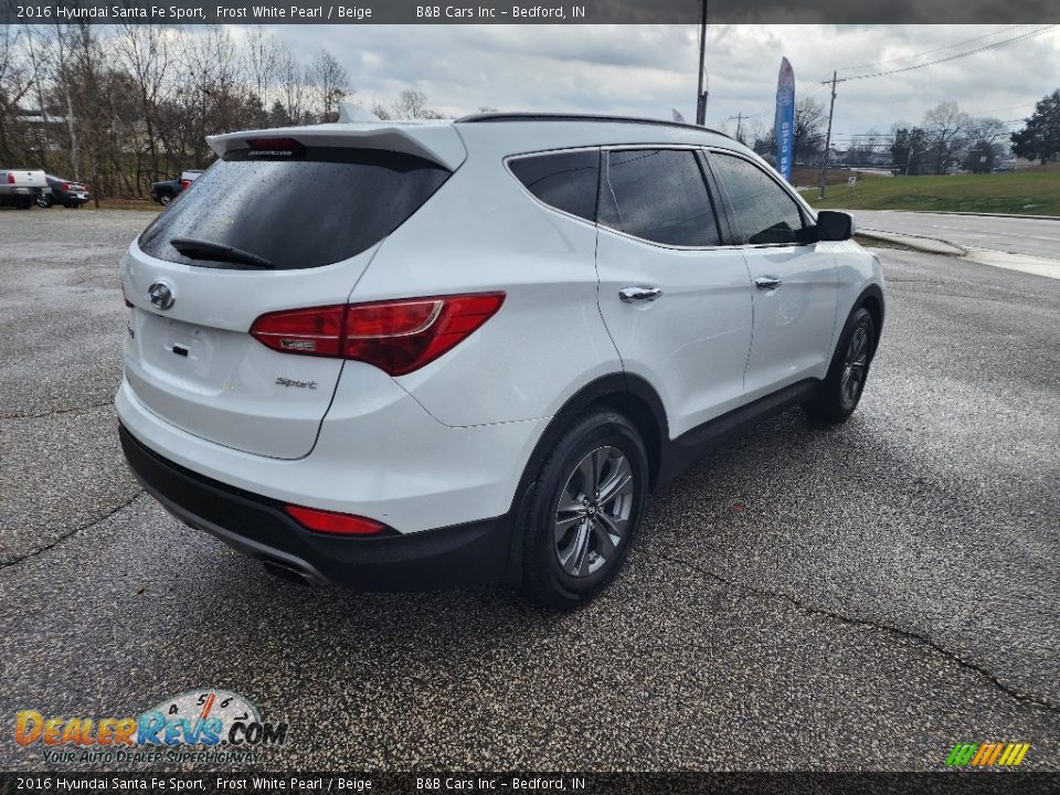 2016 Hyundai Santa Fe Sport Frost White Pearl / Beige Photo #4