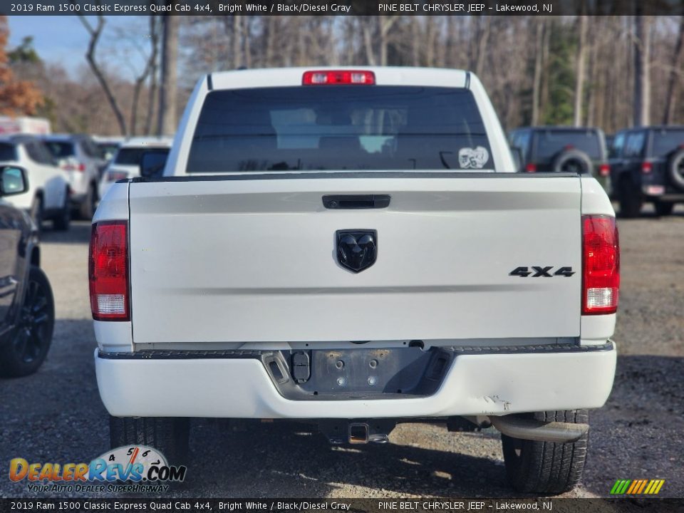 2019 Ram 1500 Classic Express Quad Cab 4x4 Bright White / Black/Diesel Gray Photo #6