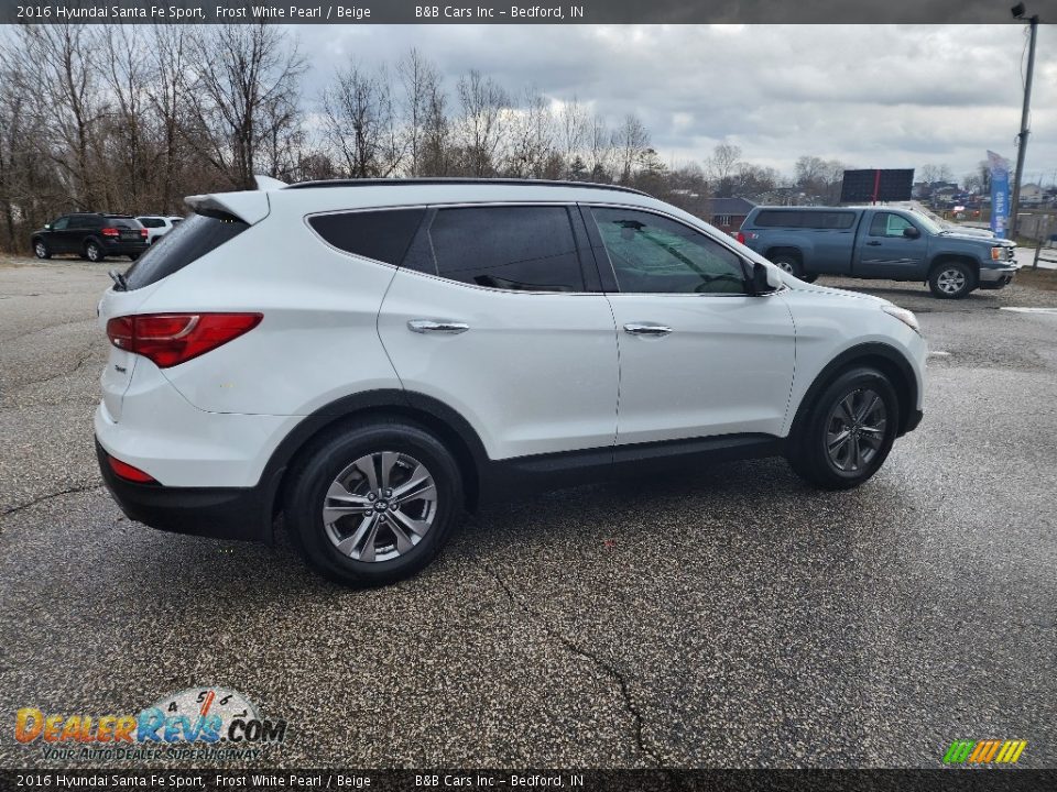 2016 Hyundai Santa Fe Sport Frost White Pearl / Beige Photo #5