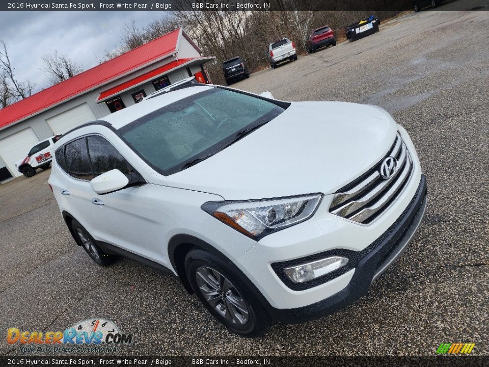 2016 Hyundai Santa Fe Sport Frost White Pearl / Beige Photo #6