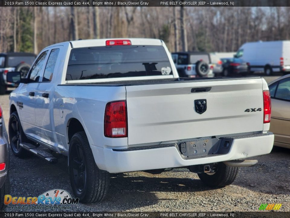 2019 Ram 1500 Classic Express Quad Cab 4x4 Bright White / Black/Diesel Gray Photo #7