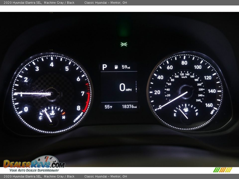 2020 Hyundai Elantra SEL Machine Gray / Black Photo #8