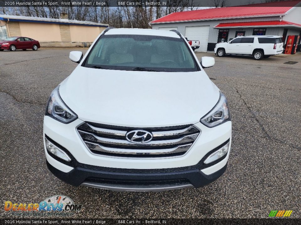 2016 Hyundai Santa Fe Sport Frost White Pearl / Beige Photo #7