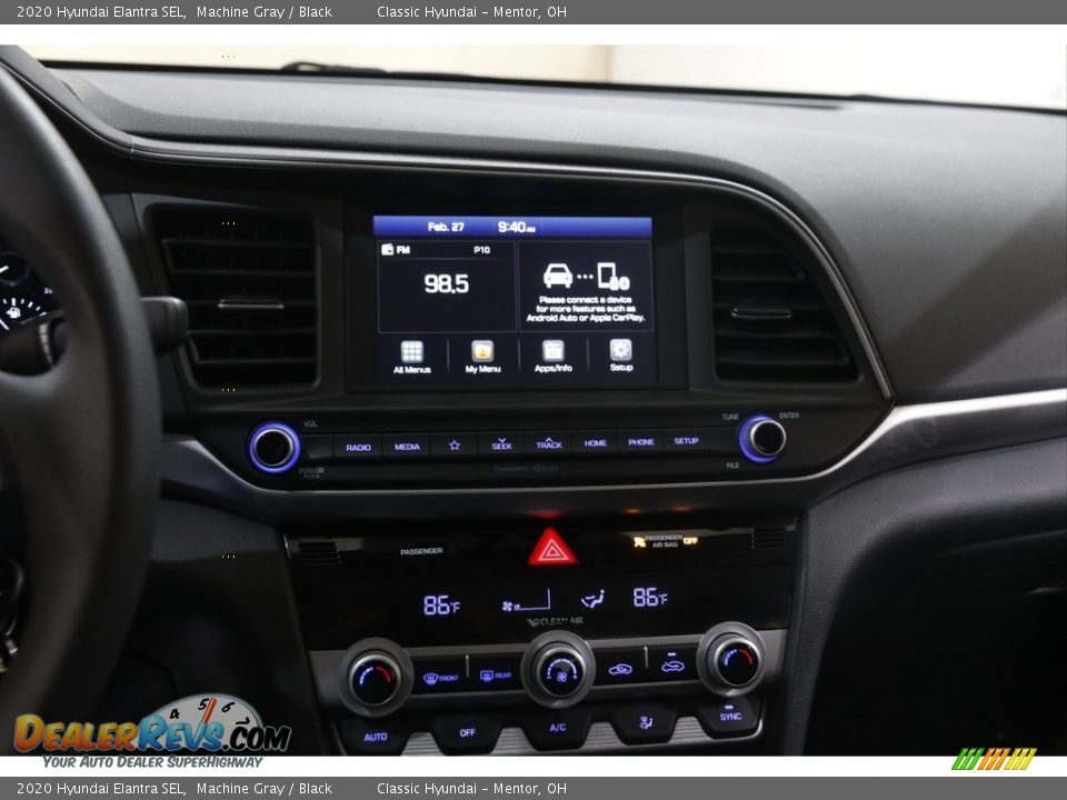 2020 Hyundai Elantra SEL Machine Gray / Black Photo #9