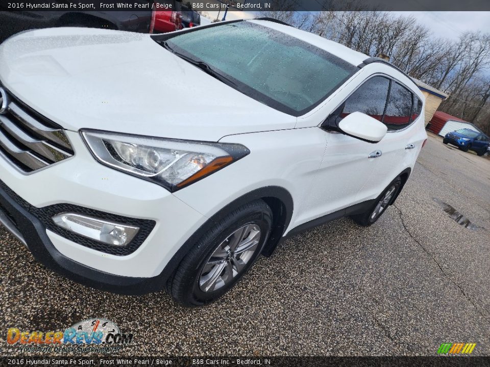 2016 Hyundai Santa Fe Sport Frost White Pearl / Beige Photo #8