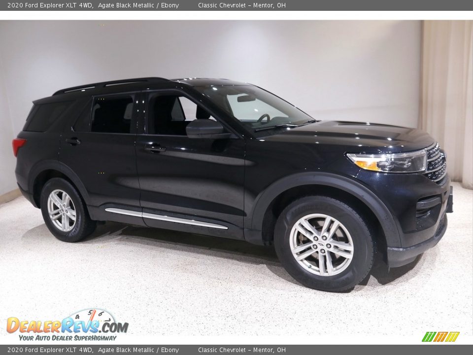 2020 Ford Explorer XLT 4WD Agate Black Metallic / Ebony Photo #1