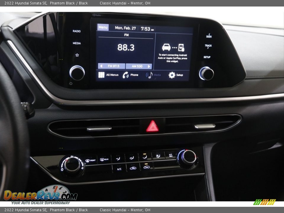 2022 Hyundai Sonata SE Phantom Black / Black Photo #9