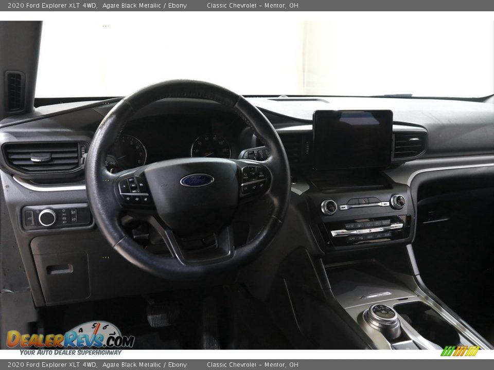 2020 Ford Explorer XLT 4WD Agate Black Metallic / Ebony Photo #7