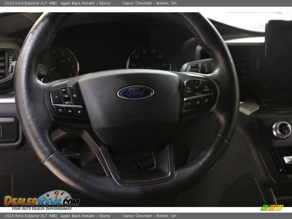 2020 Ford Explorer XLT 4WD Agate Black Metallic / Ebony Photo #8