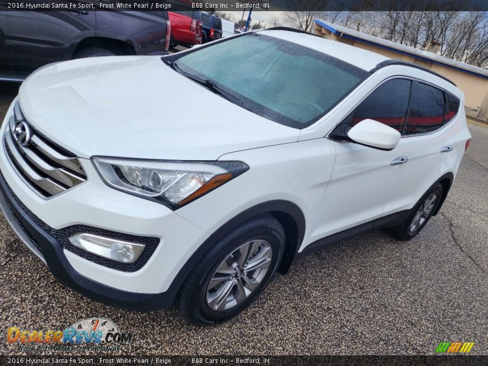 2016 Hyundai Santa Fe Sport Frost White Pearl / Beige Photo #26