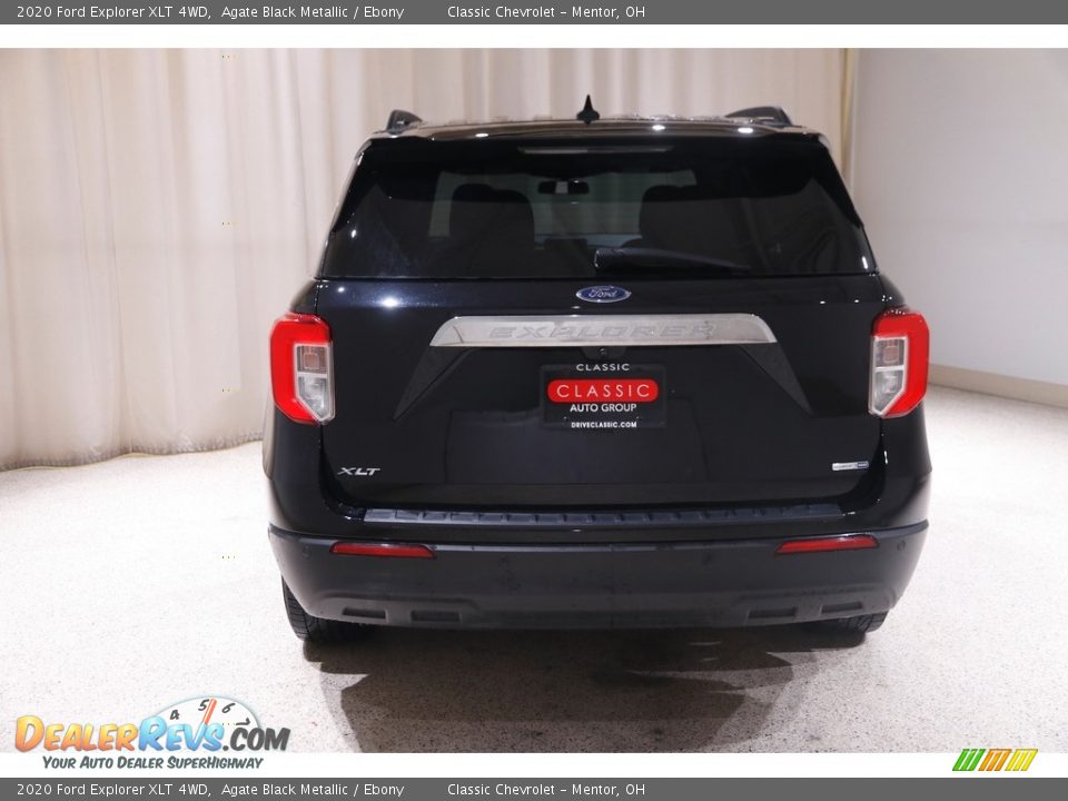 2020 Ford Explorer XLT 4WD Agate Black Metallic / Ebony Photo #20