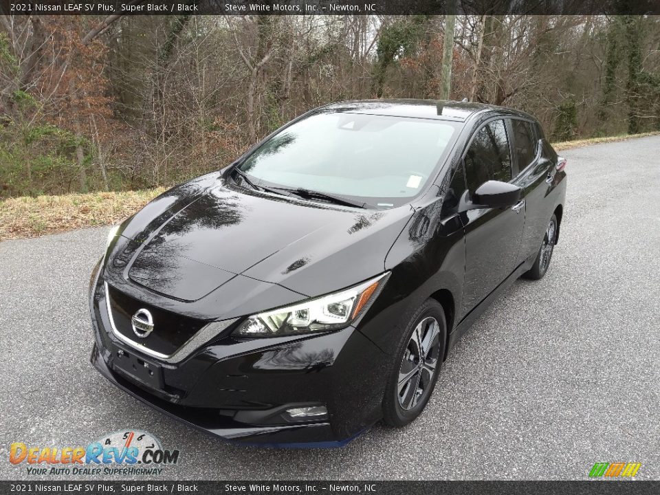 2021 Nissan LEAF SV Plus Super Black / Black Photo #3