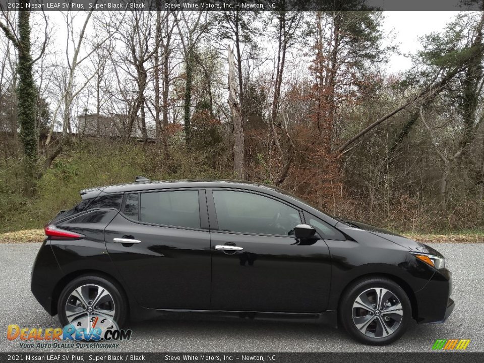 Super Black 2021 Nissan LEAF SV Plus Photo #6