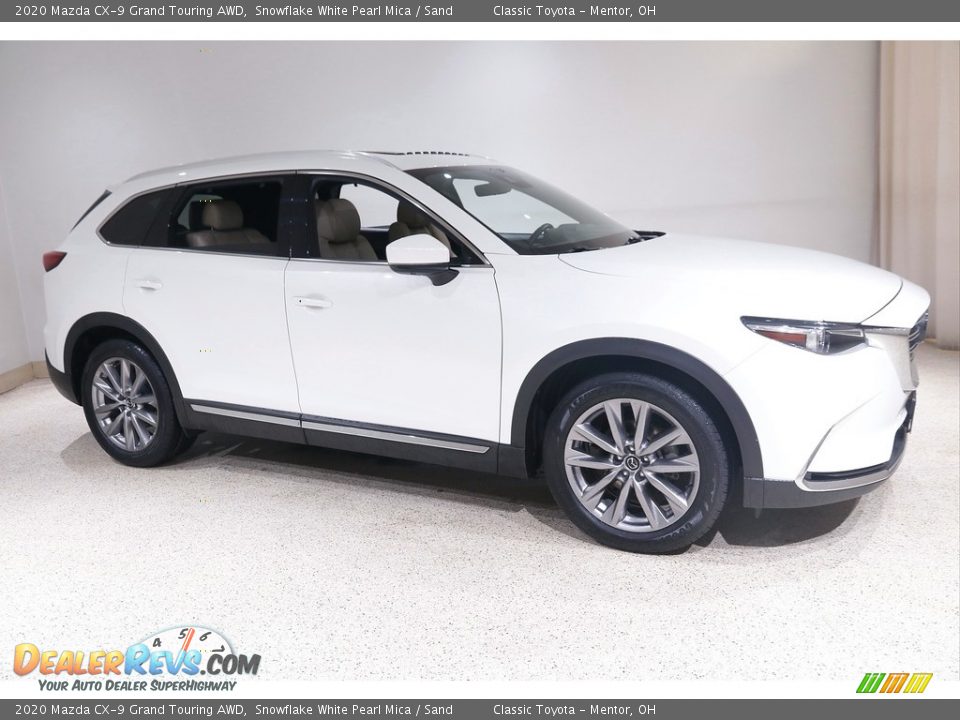 2020 Mazda CX-9 Grand Touring AWD Snowflake White Pearl Mica / Sand Photo #1