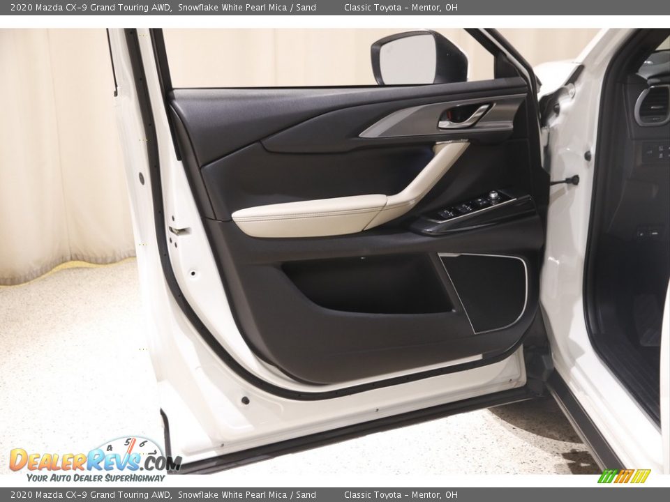 2020 Mazda CX-9 Grand Touring AWD Snowflake White Pearl Mica / Sand Photo #4