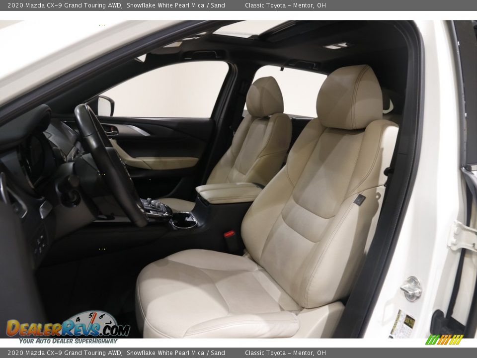2020 Mazda CX-9 Grand Touring AWD Snowflake White Pearl Mica / Sand Photo #5