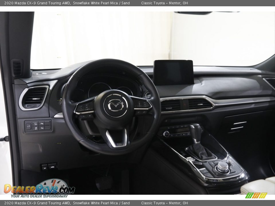 2020 Mazda CX-9 Grand Touring AWD Snowflake White Pearl Mica / Sand Photo #6