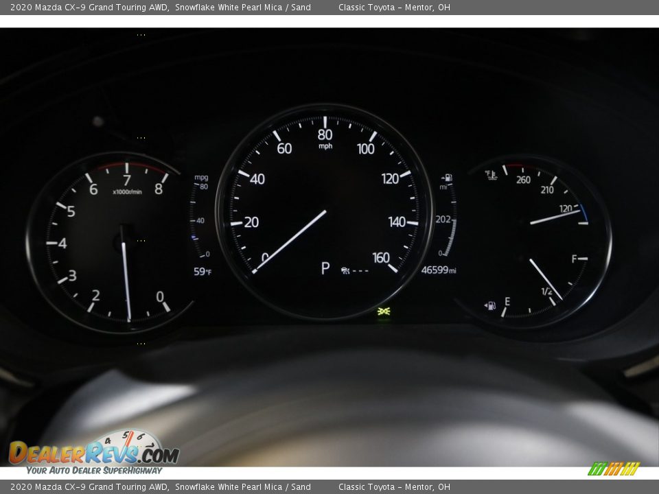2020 Mazda CX-9 Grand Touring AWD Snowflake White Pearl Mica / Sand Photo #8