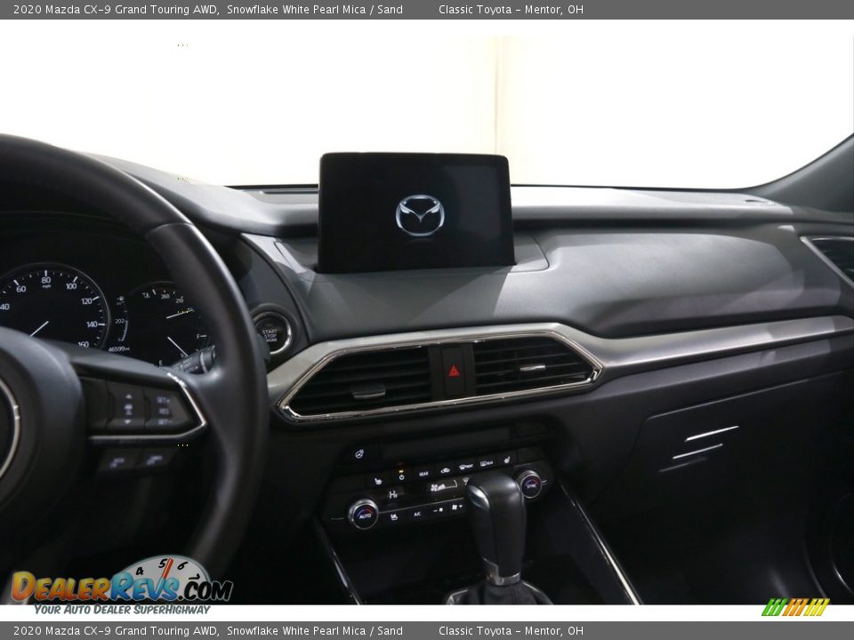 2020 Mazda CX-9 Grand Touring AWD Snowflake White Pearl Mica / Sand Photo #9