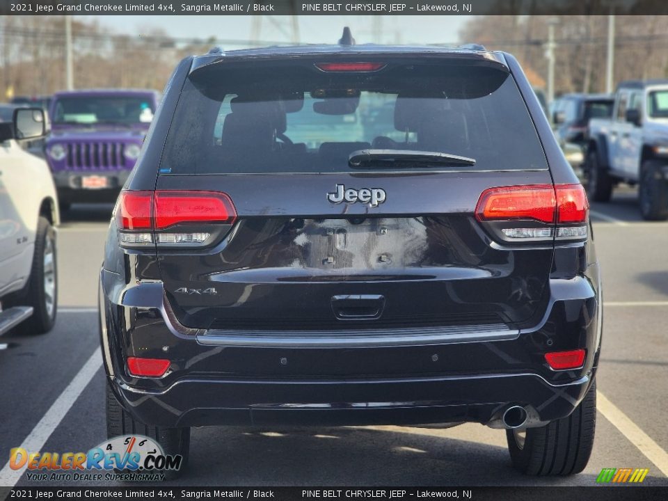 2021 Jeep Grand Cherokee Limited 4x4 Sangria Metallic / Black Photo #8