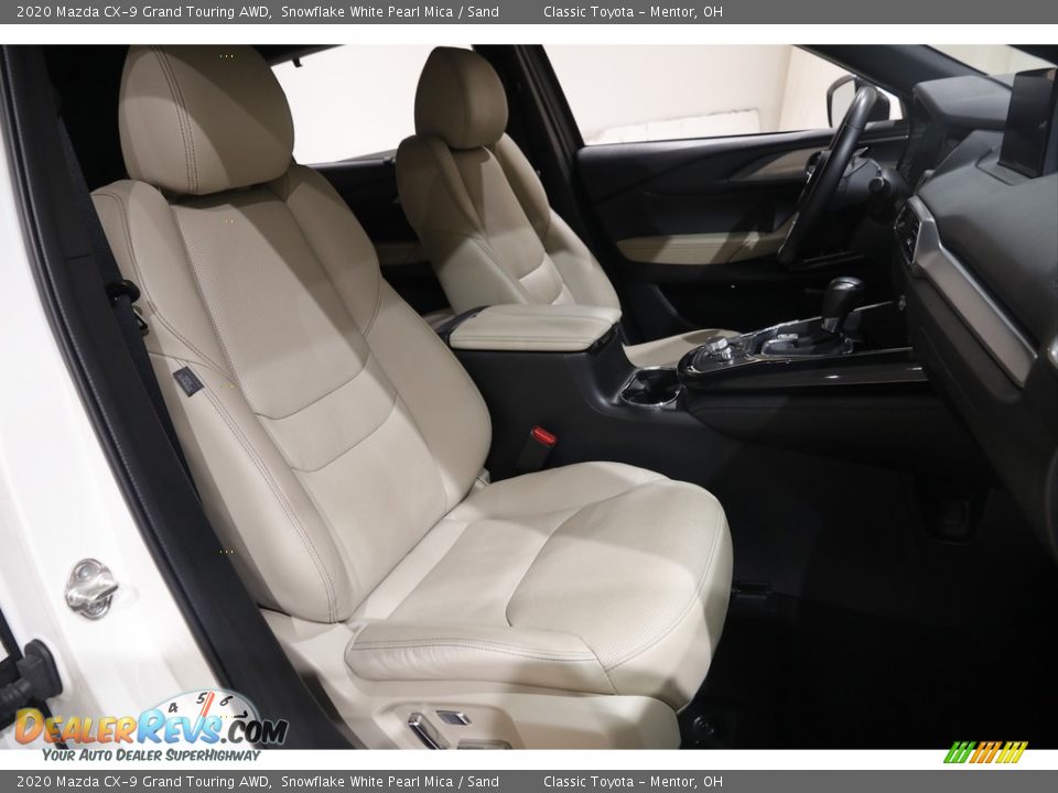 2020 Mazda CX-9 Grand Touring AWD Snowflake White Pearl Mica / Sand Photo #16