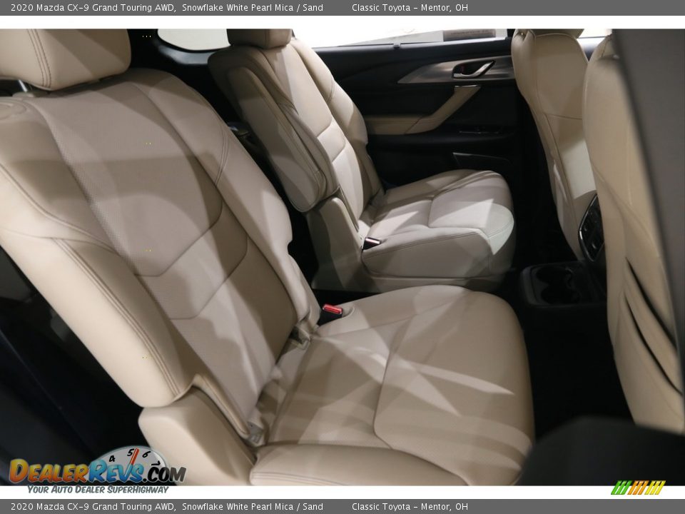 2020 Mazda CX-9 Grand Touring AWD Snowflake White Pearl Mica / Sand Photo #17