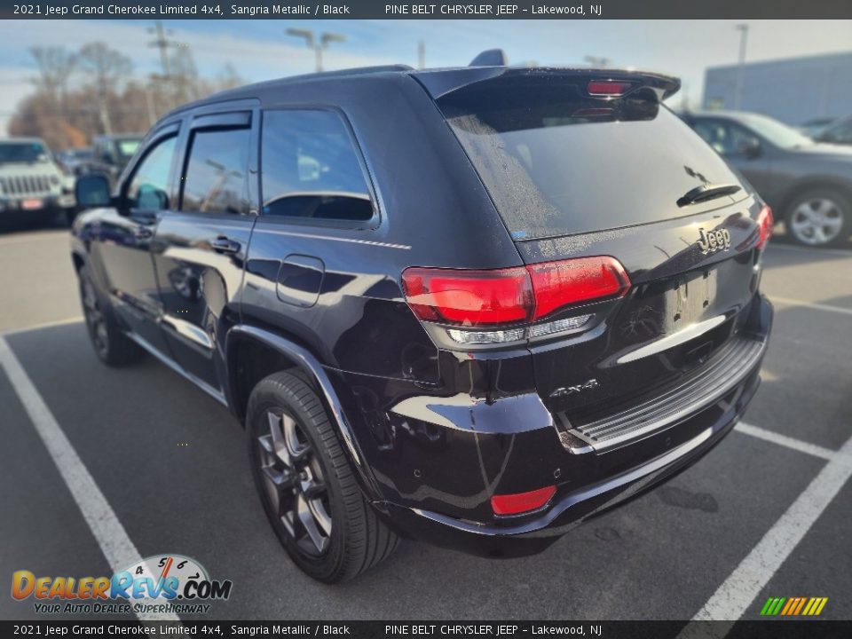 2021 Jeep Grand Cherokee Limited 4x4 Sangria Metallic / Black Photo #9