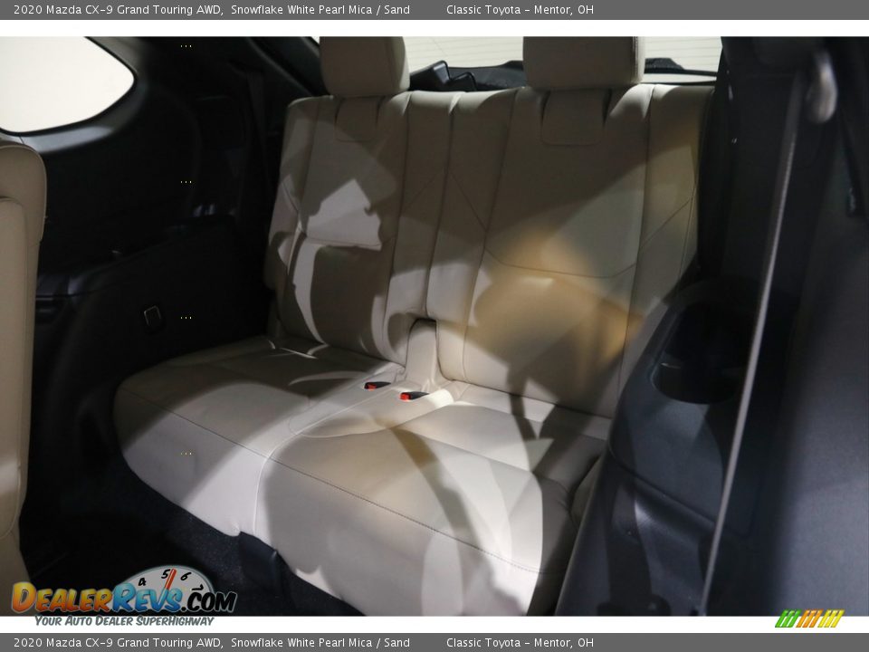 2020 Mazda CX-9 Grand Touring AWD Snowflake White Pearl Mica / Sand Photo #19