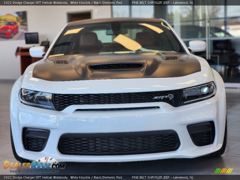2022 Dodge Charger SRT Hellcat Widebody White Knuckle / Black/Demonic Red Photo #2
