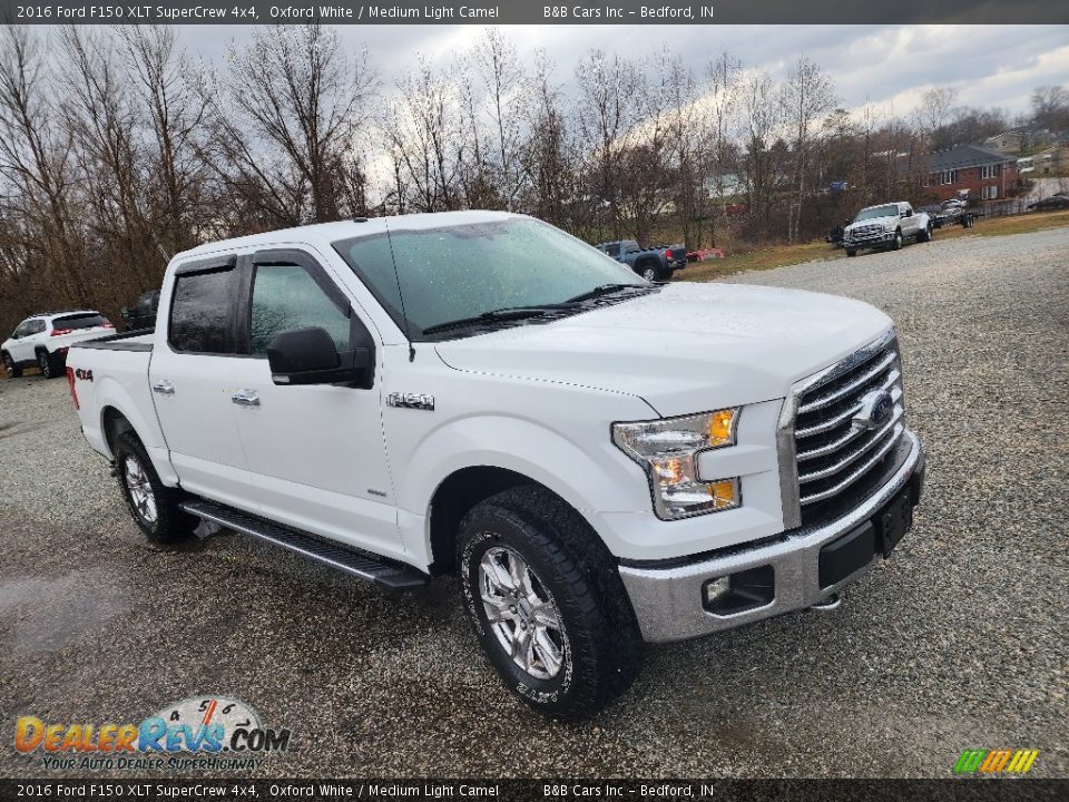 2016 Ford F150 XLT SuperCrew 4x4 Oxford White / Medium Light Camel Photo #2