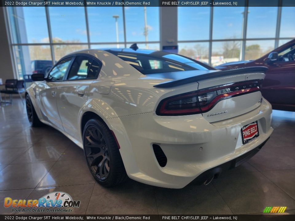 2022 Dodge Charger SRT Hellcat Widebody White Knuckle / Black/Demonic Red Photo #4