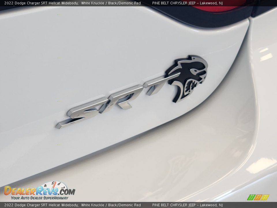 2022 Dodge Charger SRT Hellcat Widebody White Knuckle / Black/Demonic Red Photo #7