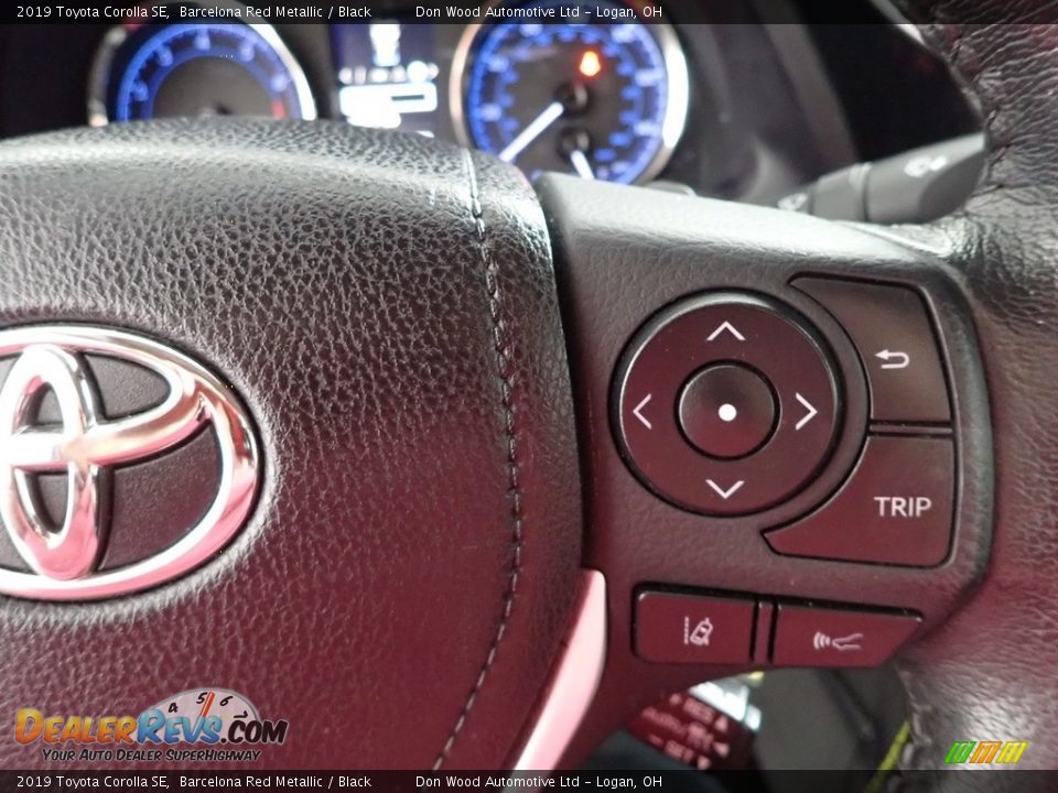 2019 Toyota Corolla SE Barcelona Red Metallic / Black Photo #17
