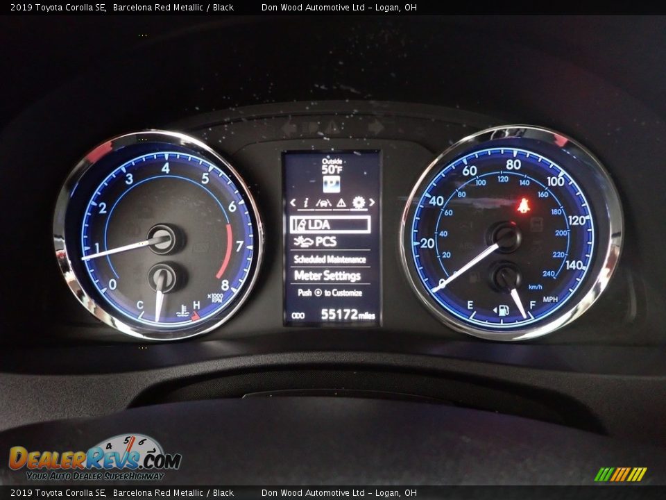 2019 Toyota Corolla SE Barcelona Red Metallic / Black Photo #18