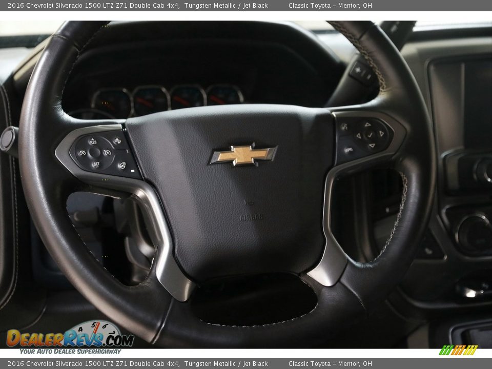 2016 Chevrolet Silverado 1500 LTZ Z71 Double Cab 4x4 Steering Wheel Photo #8