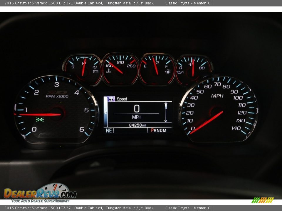 2016 Chevrolet Silverado 1500 LTZ Z71 Double Cab 4x4 Gauges Photo #9