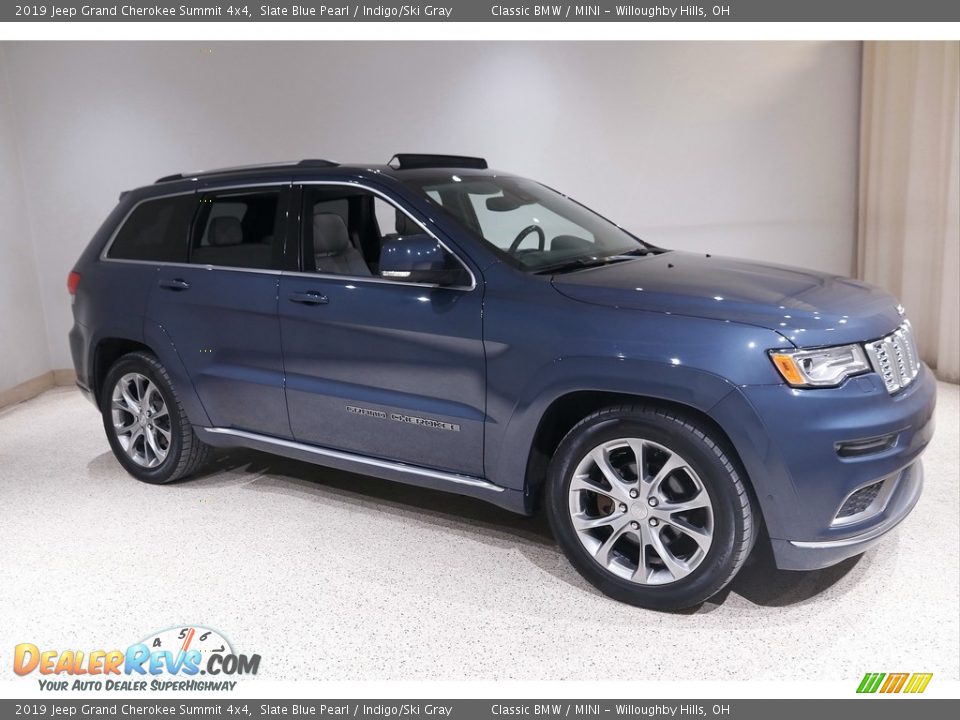 2019 Jeep Grand Cherokee Summit 4x4 Slate Blue Pearl / Indigo/Ski Gray Photo #1