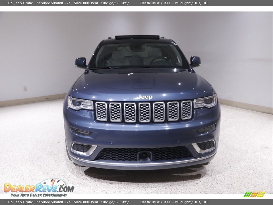 2019 Jeep Grand Cherokee Summit 4x4 Slate Blue Pearl / Indigo/Ski Gray Photo #2