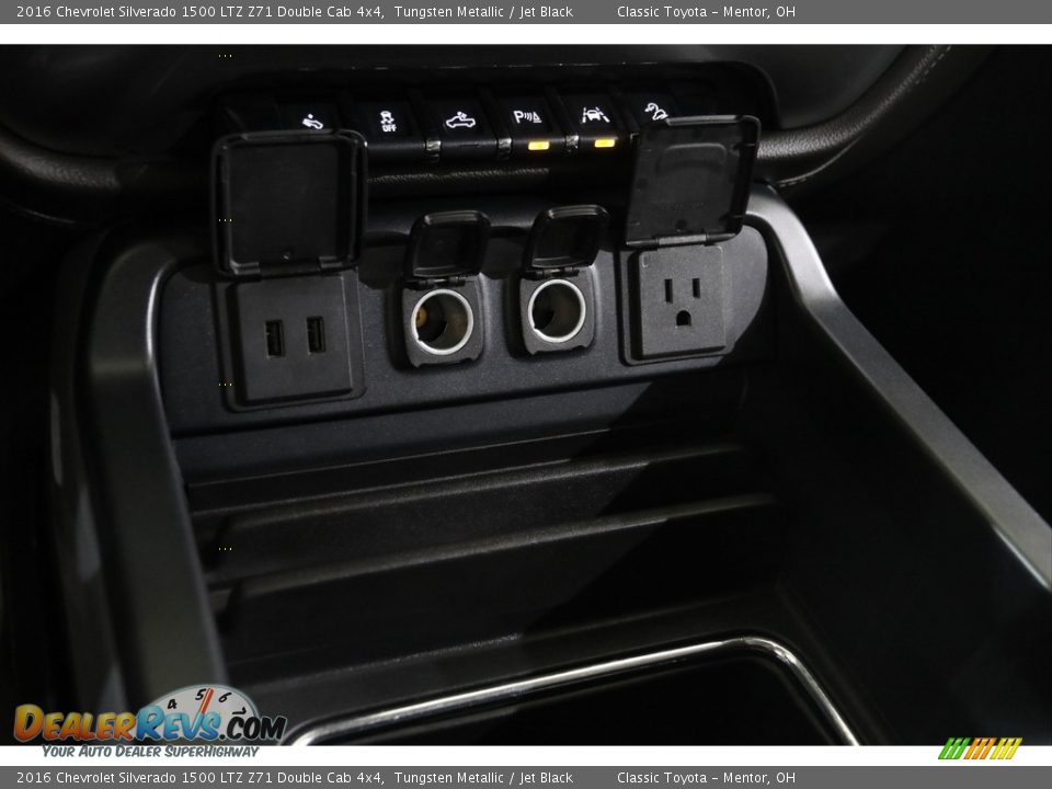 2016 Chevrolet Silverado 1500 LTZ Z71 Double Cab 4x4 Tungsten Metallic / Jet Black Photo #16