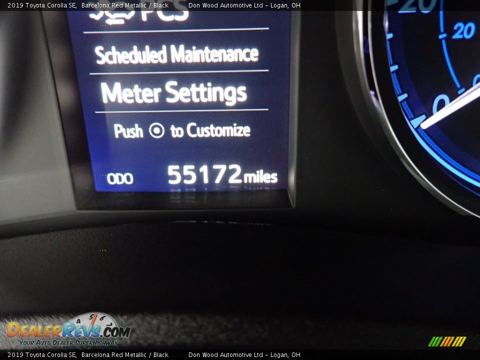 2019 Toyota Corolla SE Barcelona Red Metallic / Black Photo #30