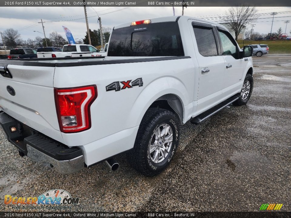 2016 Ford F150 XLT SuperCrew 4x4 Oxford White / Medium Light Camel Photo #16