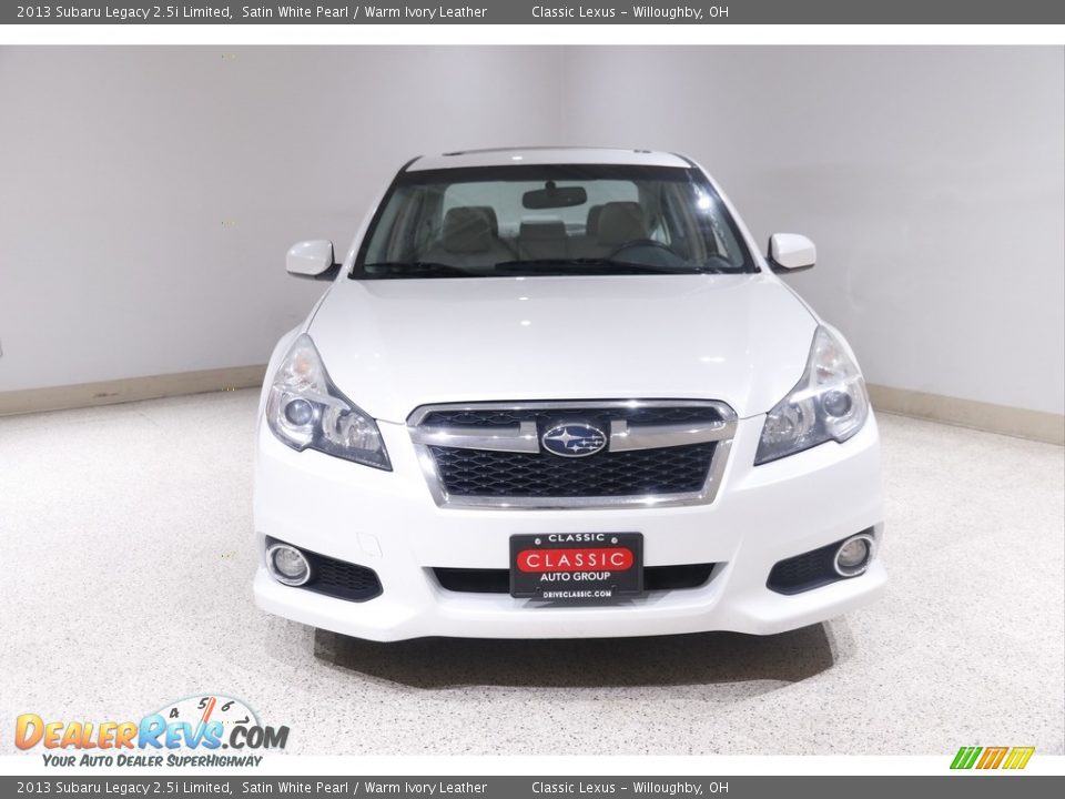 2013 Subaru Legacy 2.5i Limited Satin White Pearl / Warm Ivory Leather Photo #2