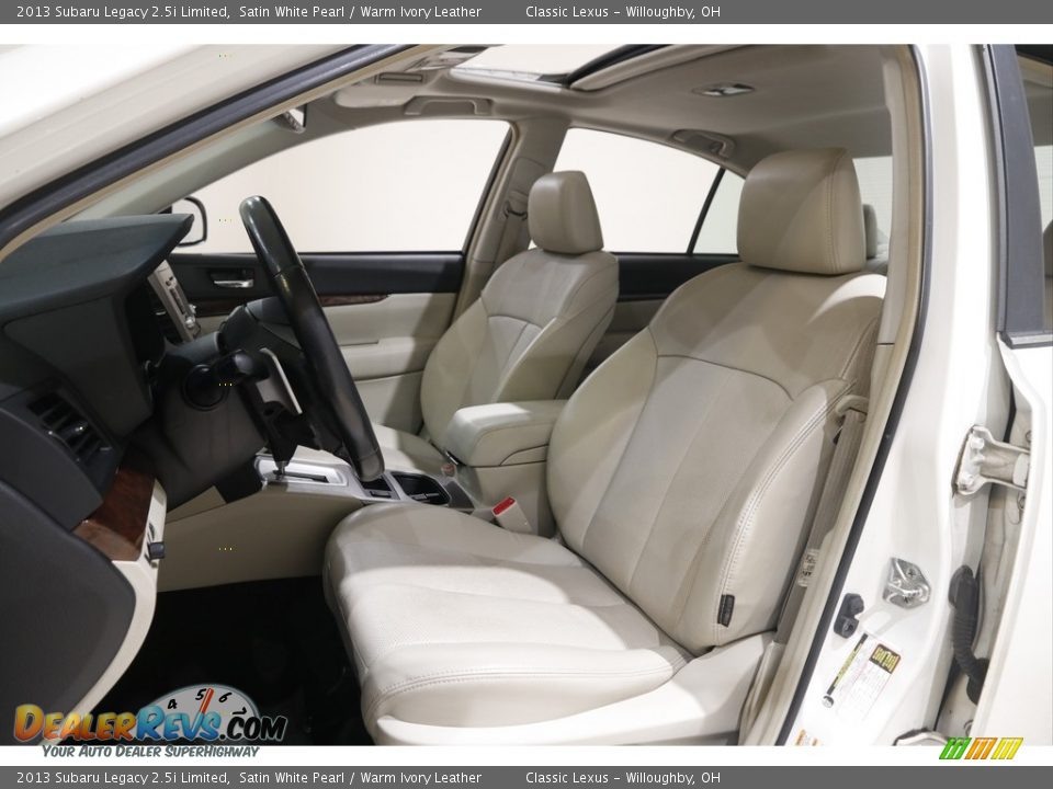 2013 Subaru Legacy 2.5i Limited Satin White Pearl / Warm Ivory Leather Photo #5