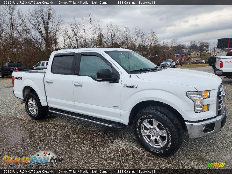 2016 Ford F150 XLT SuperCrew 4x4 Oxford White / Medium Light Camel Photo #23