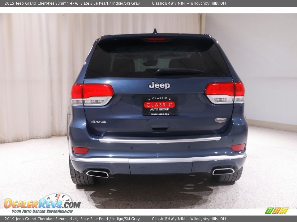 2019 Jeep Grand Cherokee Summit 4x4 Slate Blue Pearl / Indigo/Ski Gray Photo #20