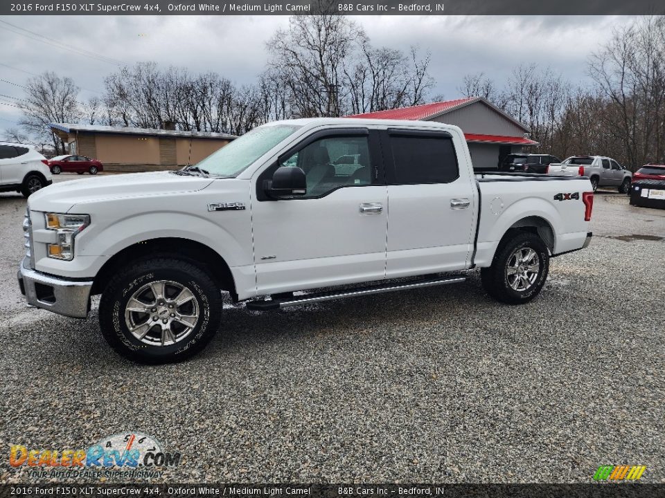 2016 Ford F150 XLT SuperCrew 4x4 Oxford White / Medium Light Camel Photo #24