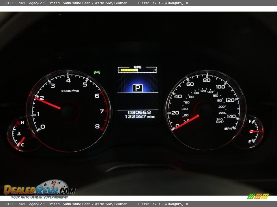 2013 Subaru Legacy 2.5i Limited Gauges Photo #8