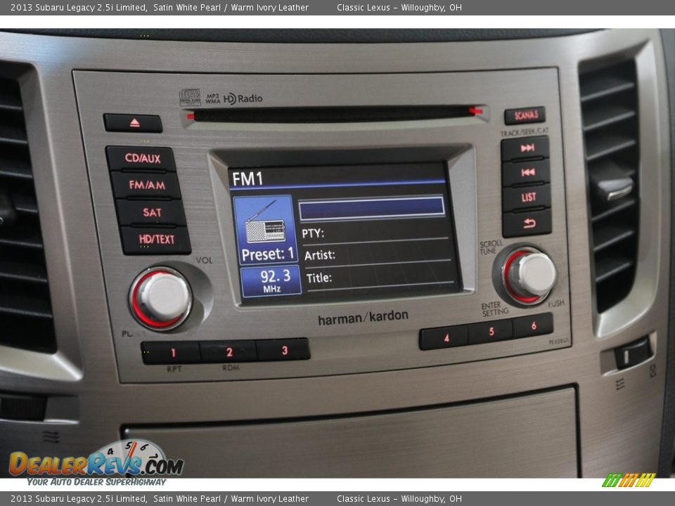 Controls of 2013 Subaru Legacy 2.5i Limited Photo #10