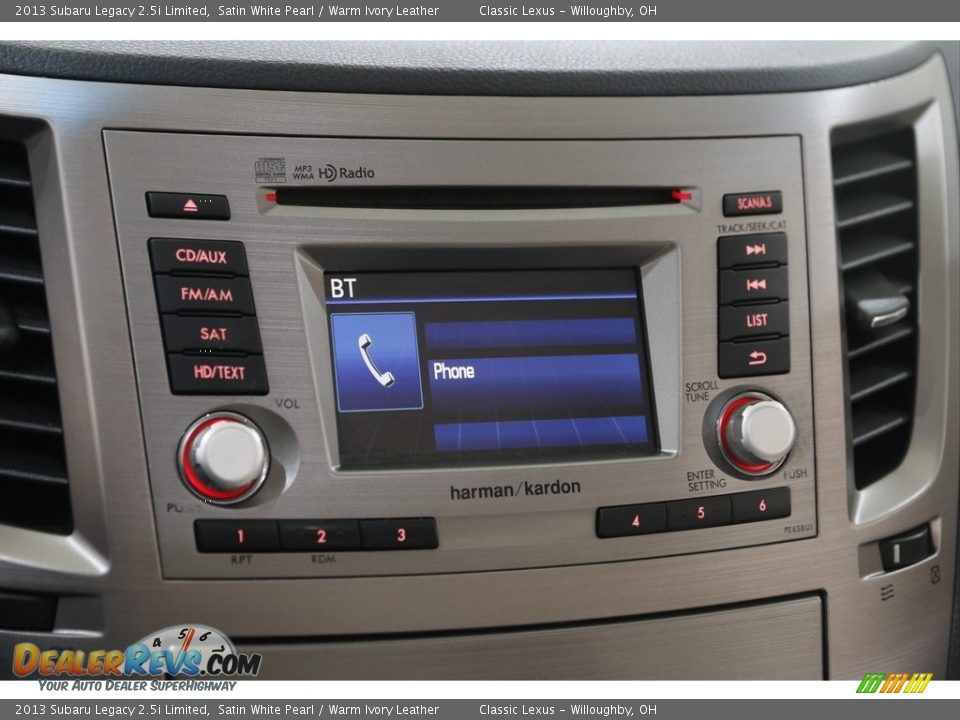 Controls of 2013 Subaru Legacy 2.5i Limited Photo #11